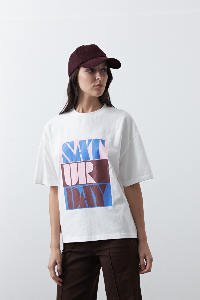 REMERA ERICA PRINTED Blanco