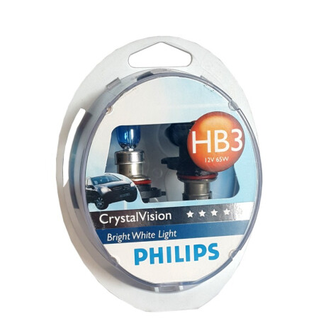 LAMPARA - HALOGENA 12V 60W HB3 P20D CRYSTAL VISION PACK X2 PHILIPS LAMPARA - HALOGENA 12V 60W HB3 P20D CRYSTAL VISION PACK X2 PHILIPS