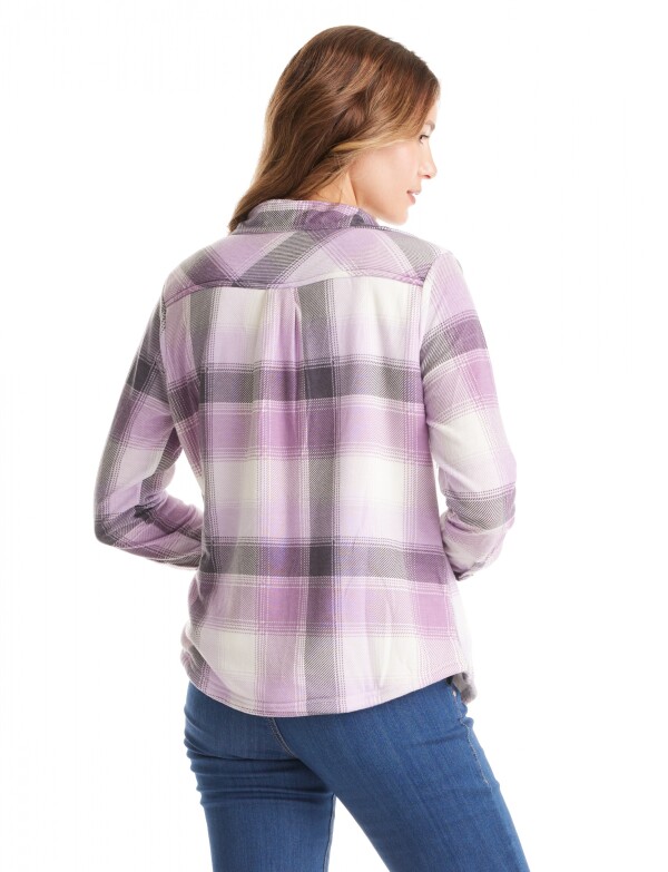 Sobrecamisa Soft Cuadros LAVANDA/MULTI