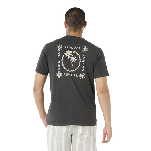 Remera Rip Curl Mod Cali Two Palms - Negro Remera Rip Curl Mod Cali Two Palms - Negro