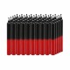 VELA N° 4 COMBINADA X50 Negro/rojo