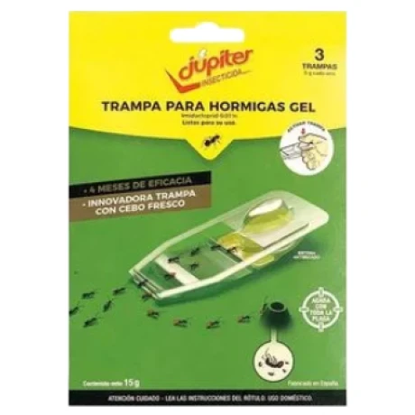 TRAMPA GEL P/HORMIGAS JUPITER 3UNIDADES TRAMPA GEL P/HORMIGAS JUPITER 3UNIDADES