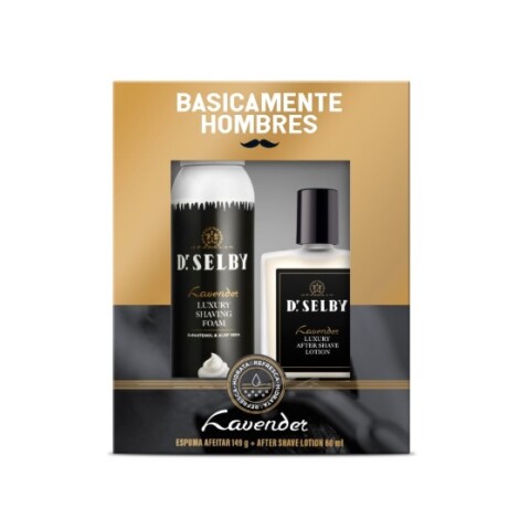 Gift Set Básicamente Hombres espuma de afeitar+after shave Lavender