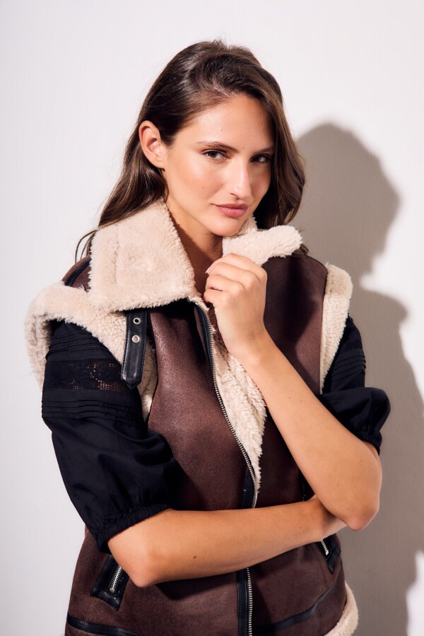 Chaleco Gamulan Marron