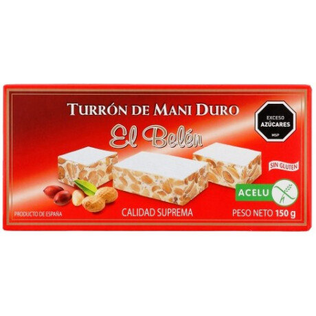 TURRON ESPAÑOL EL BELEN 150G DURO MANI TURRON ESPAÑOL EL BELEN 150G DURO MANI