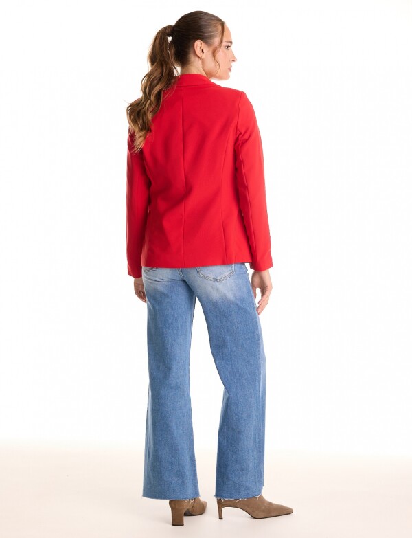 Blazer Sastrero Slim ROJO