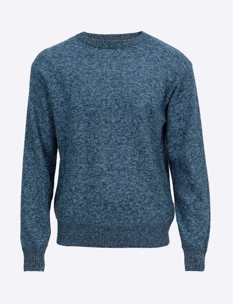 Sweater jaspeado azul