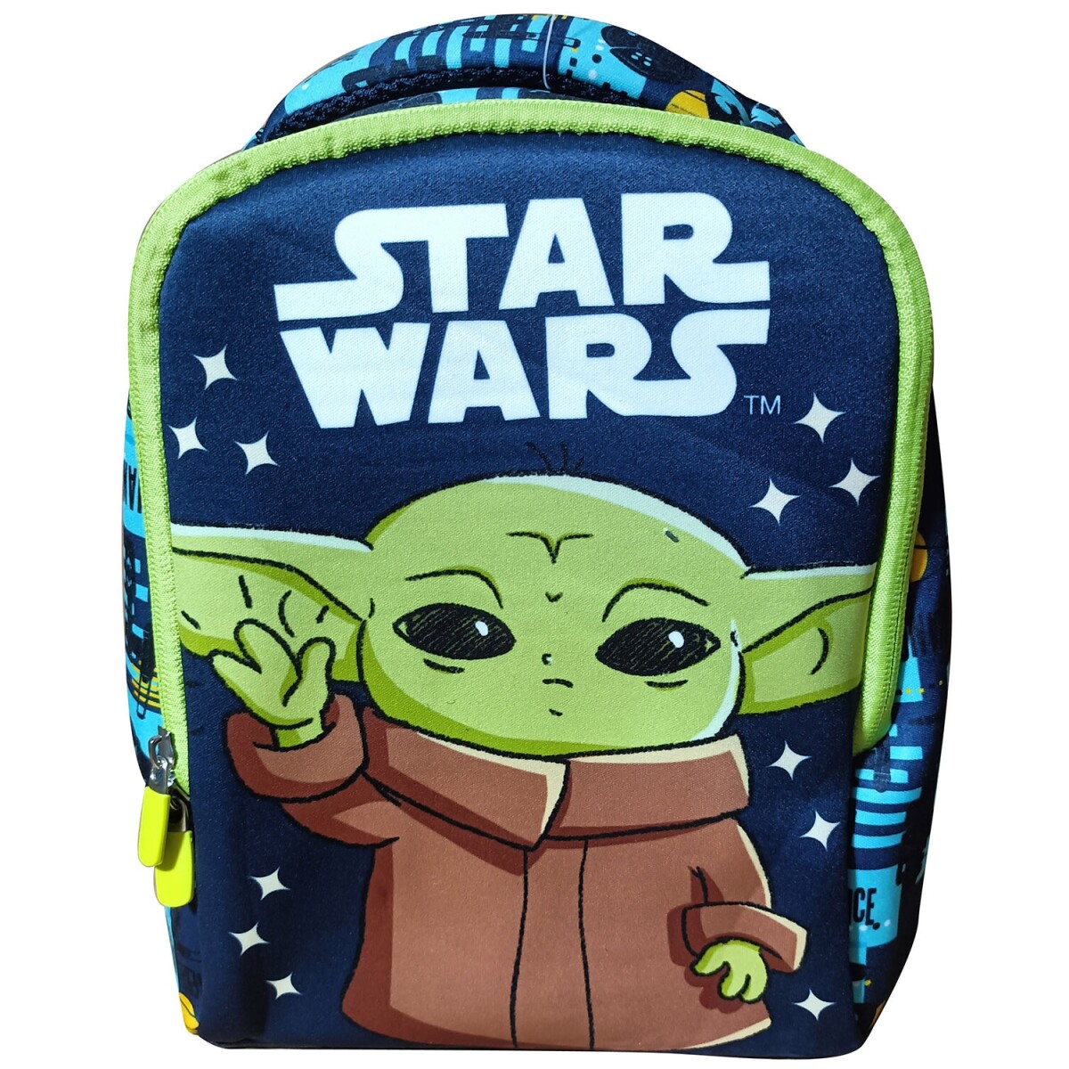 Mochila infantil en neopreno con personajes 27 cm - BABY YODA VERDE 