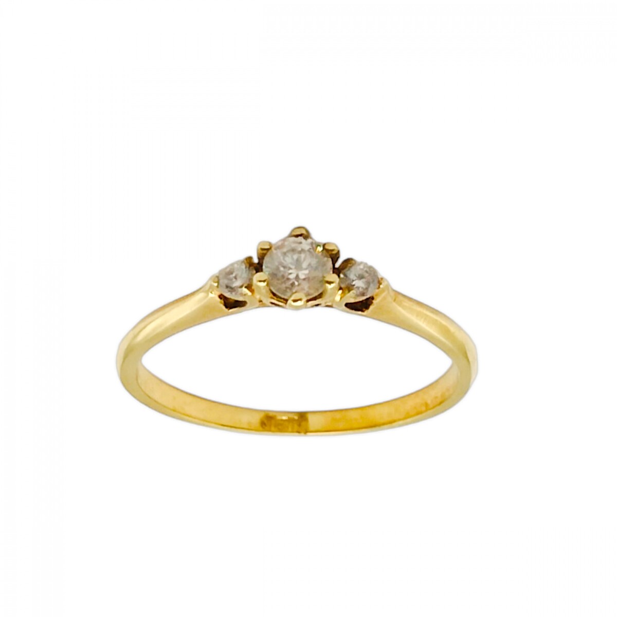 Anillo Trilogy-Oro 18k-Piedra Zirconia-AN9514 - conpiedra 