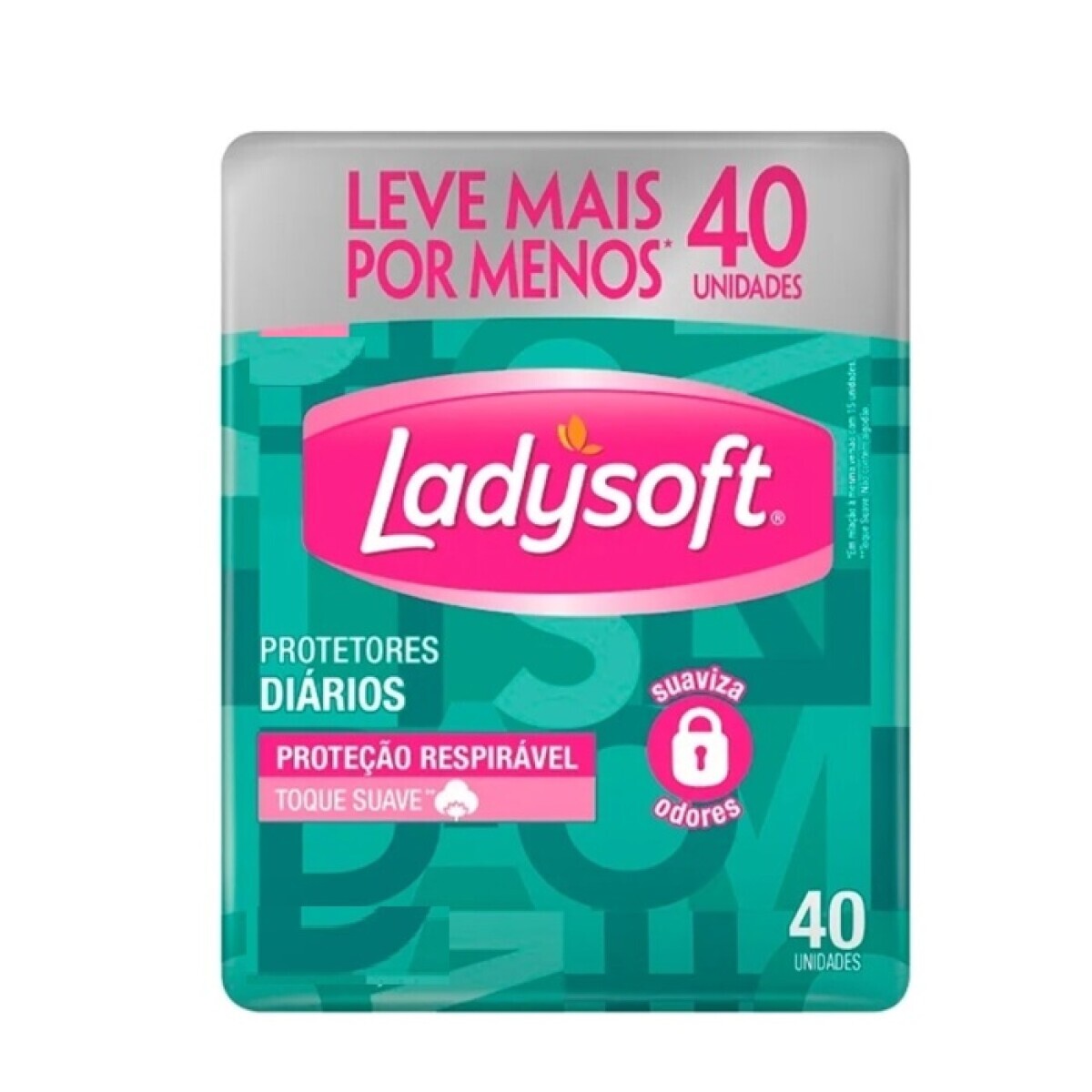 Ladysoft Protectores Diarios Tela Suave 40 Unidades | Frescura y Comodidad Todo el Día 