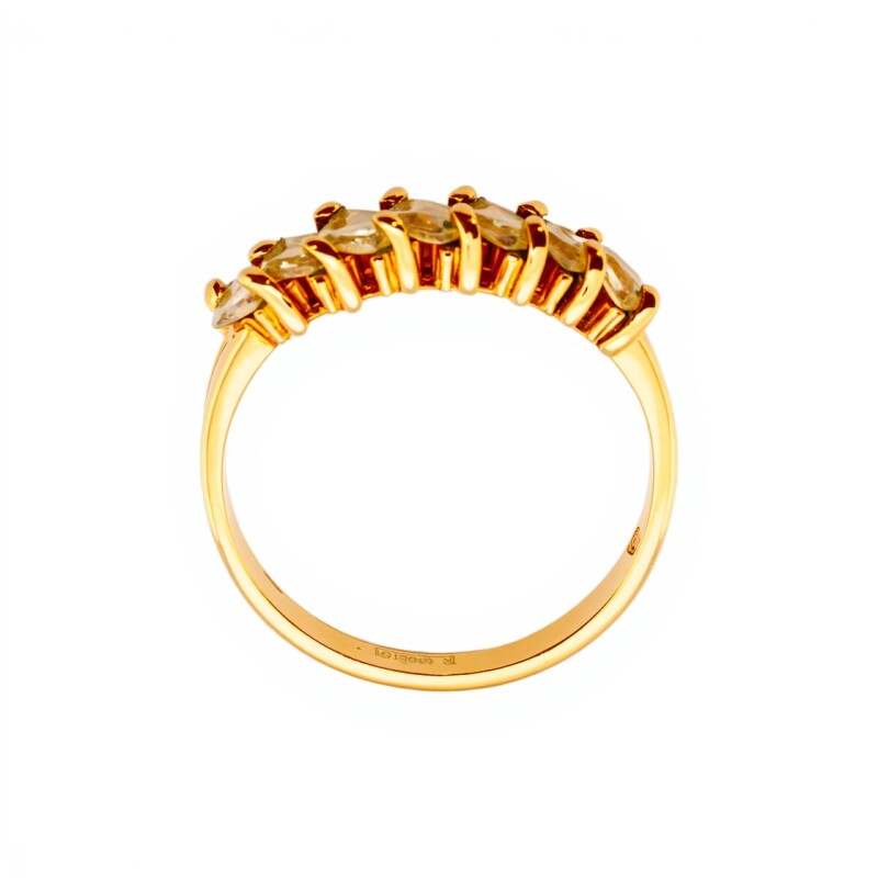 Anillo Baguette-Oro bajo-Piedra Zirconia-AN8035 conpiedra