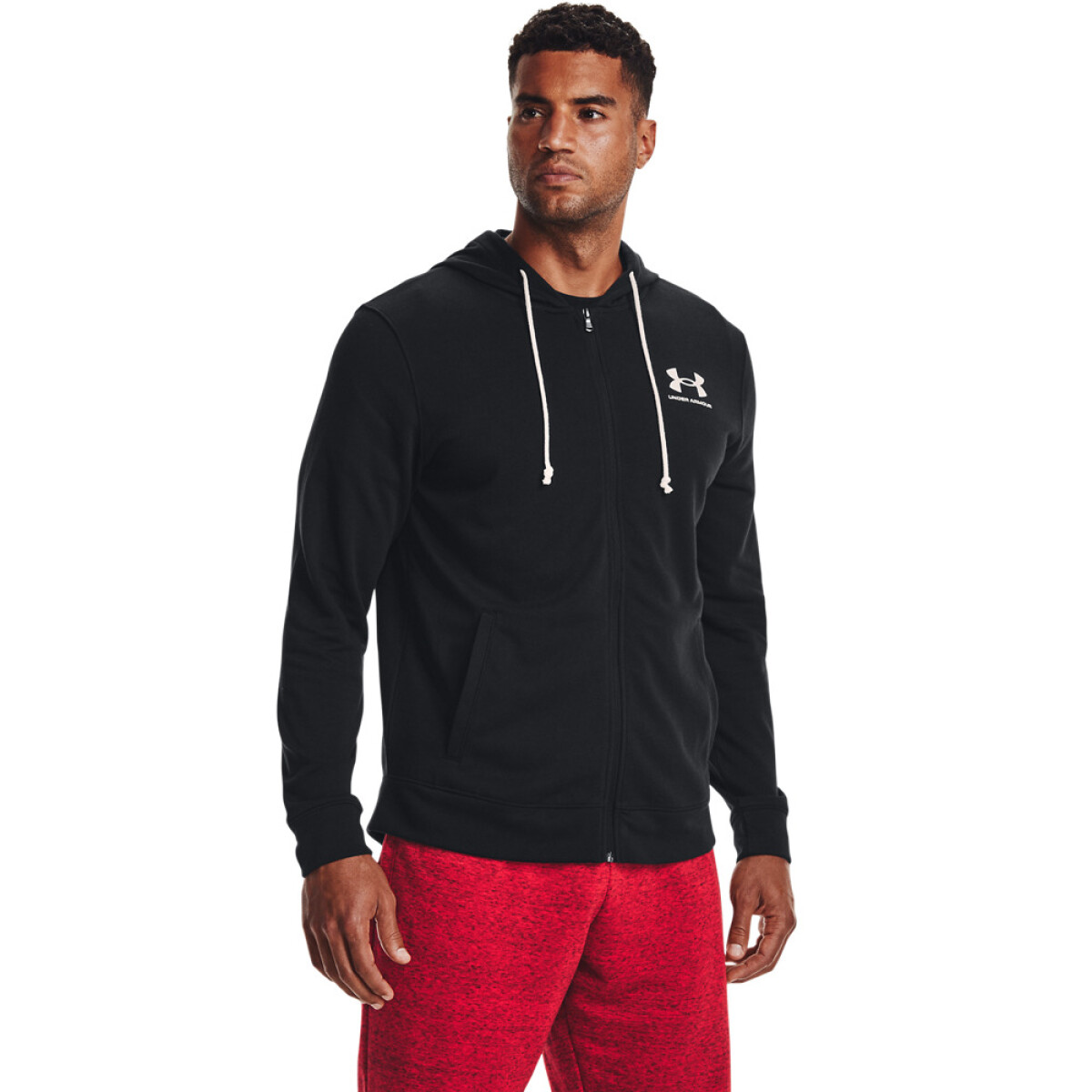 UA Rival Terry LC FZ-GRY - BLK-001 