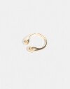 Anillos Chicos Metal Anillo De Metal Gota - Dorado
