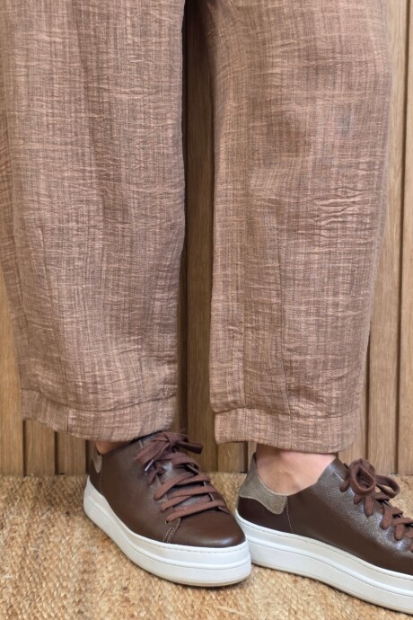 Pantalon Hans Puro Lino Tostado