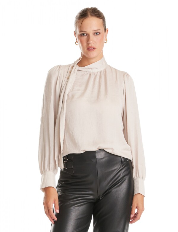Blusa Lazo & Botones BEIGE CLARO