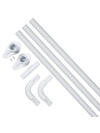 Barra cortina de ducha VARA 90x90x90 blanco Barra cortina de ducha VARA 90x90x90 blanco