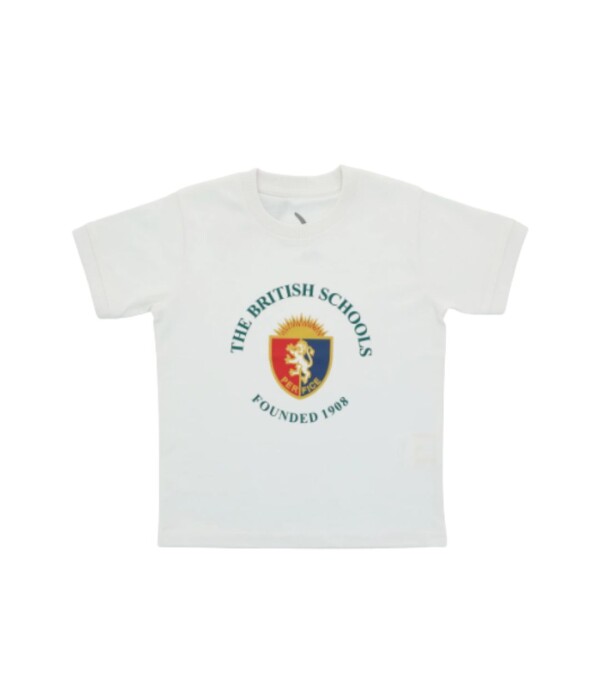 Tshirt manga corta British Blanco