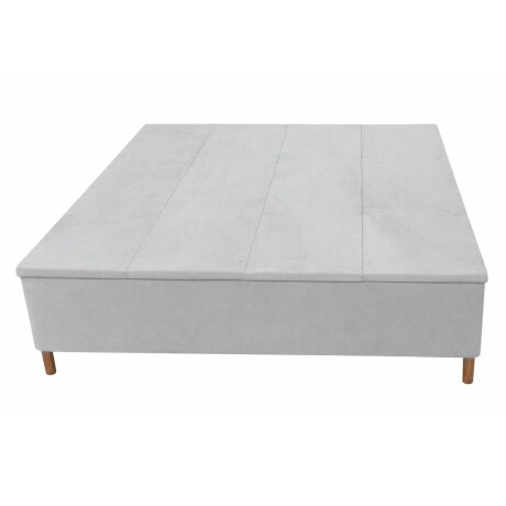Sommier Queen HAMPTONS Hybrid Silver Smart Box Baúl Gris