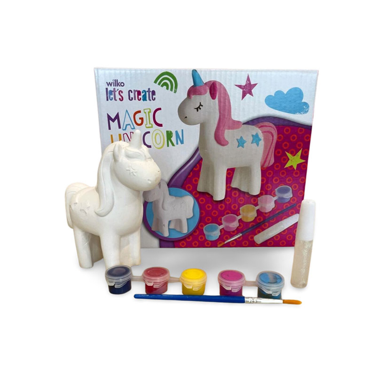 Kit artístico poni de cerámica para pintar - Kit Artístico Poni De Cerámica Para Pintar 