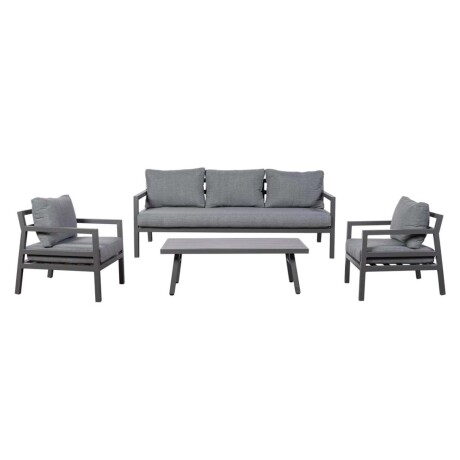 SET DE LIVING ALUMINIO GRIS PORTOFINO
