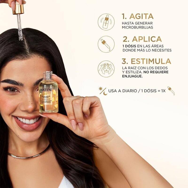 Tónico Pantene Biotinamina B3 Anticaída 60 Ml. Tónico Pantene Biotinamina B3 Anticaída 60 Ml.
