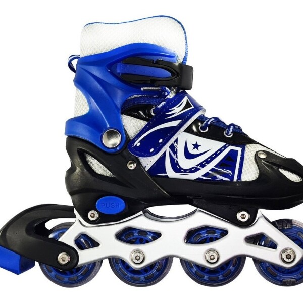 Patines Rollers Extensibles Calidad Colores Infantil Niños Variante Color Azul Talle 31-34