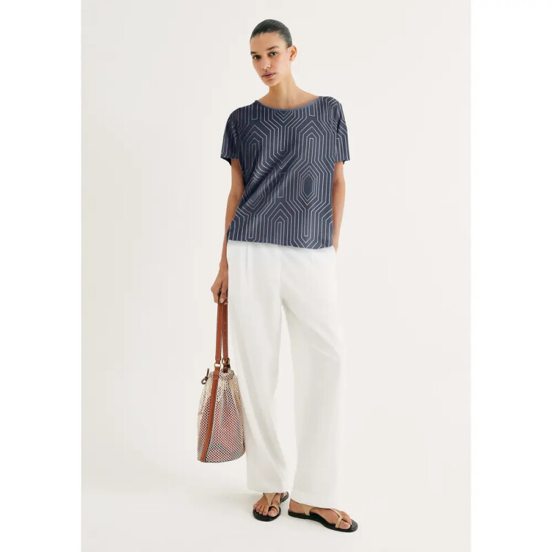 BLUSA MM FEM AZUL ESCURO