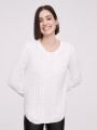 Sweater Aspasia Marfil / Off White