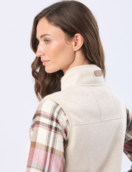 CHALECO CUELLO ALTO Crudo