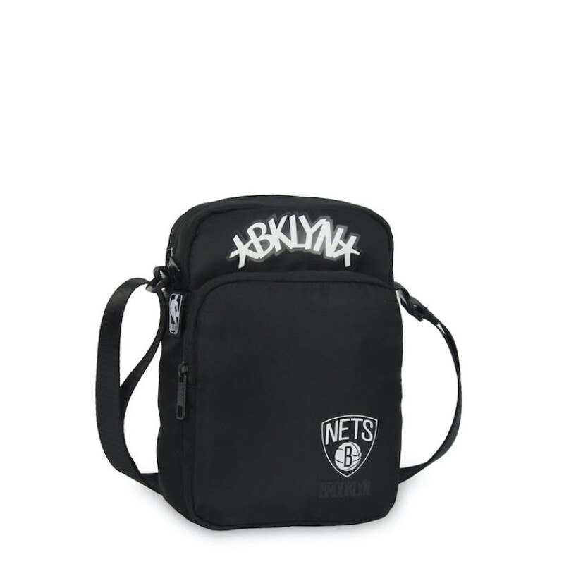 Cartera NBA Morral Nets Negro - Blanco