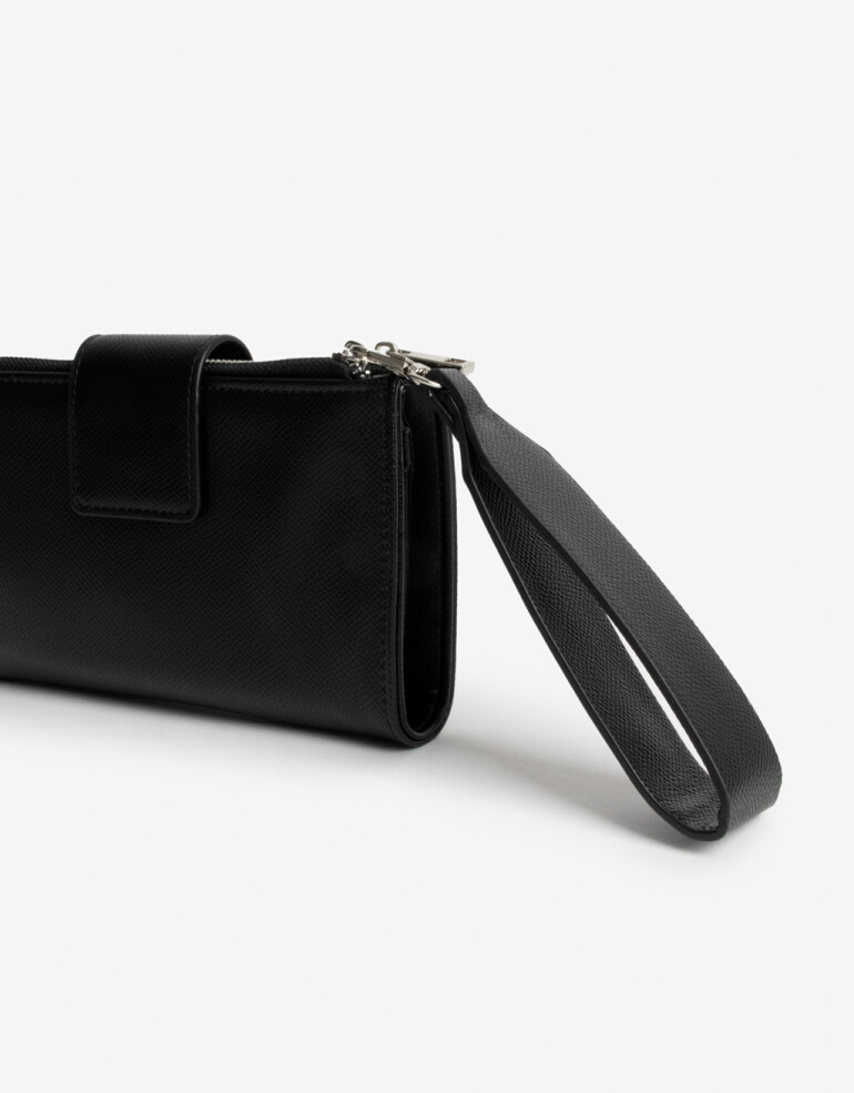 Ficheros Billetera Fichero Con Solapa - Negro