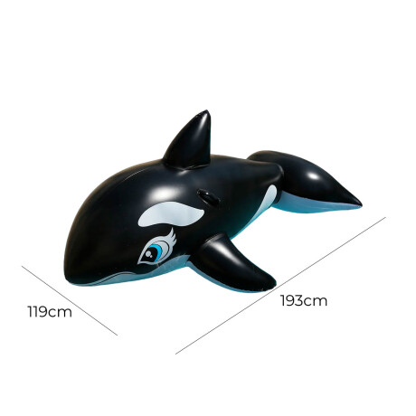 Inflable Flotador Piscina Playa Ballena Gigante Orca Pis005035-orc