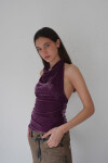 Top Arma Mortal Velvet Morado