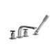 GRIFERIA GRIFO BAÑERA HIDROMASAJE DUCHA MANUAL CROMO LINEA CROMO