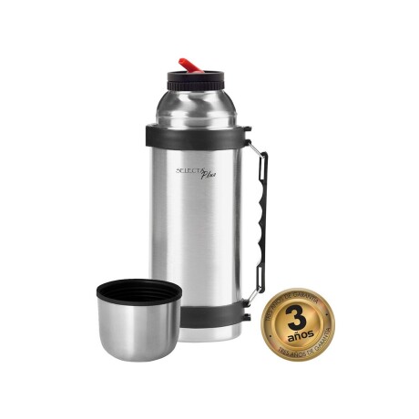 Termo acero inox. c/pico cebador 1.1Lt - Selecta Plus Plateado