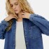 CAMISA ML FEM AZUL ESCURO