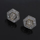 Caravanas nuevas estilo antiguo en oro 18k y brillantes. Caravanas nuevas estilo antiguo en oro 18k y brillantes.