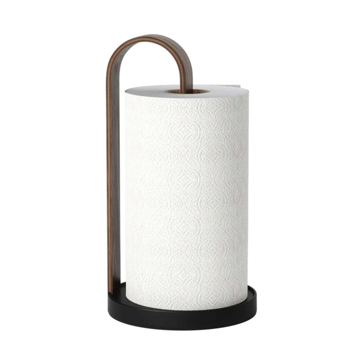 PORTARROLLO COCINA - MADERA-Y-ACERO NEGRO 1022358 