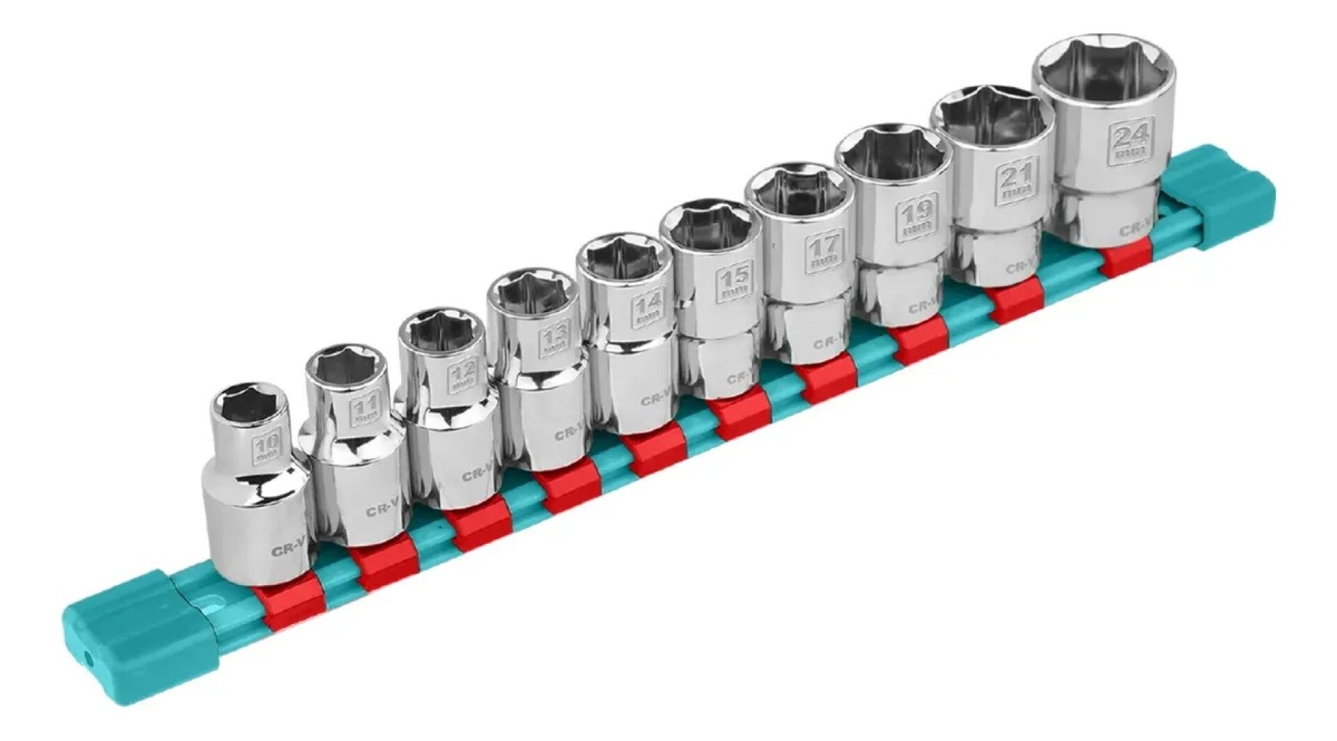 Juego de Dados de Impacto 1/2" 10 Piezas con Maletín Industrial Total 