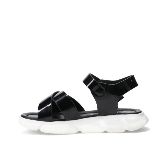 Sandalia TROPE de tiras cruzadas Black
