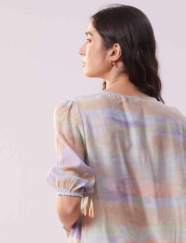 Blusa Gasa MULTI/LAVANDA
