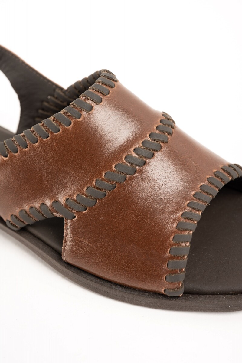 Sandalia Tobillera Chocolate