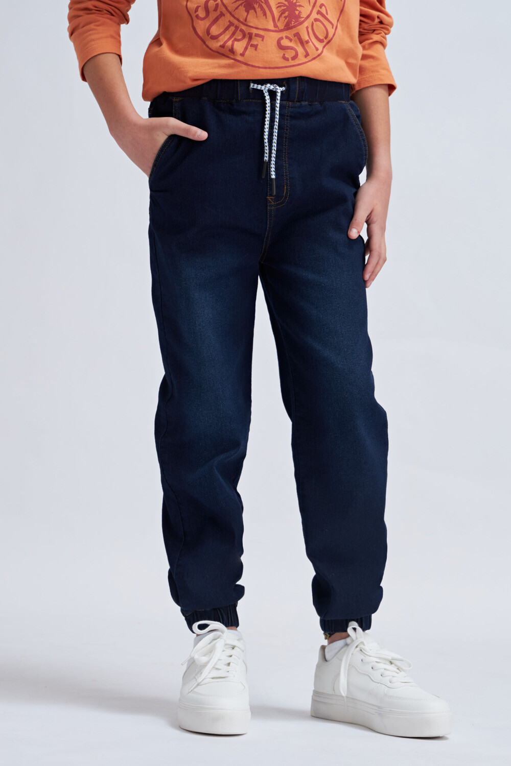Pantalon store jogger mezclilla