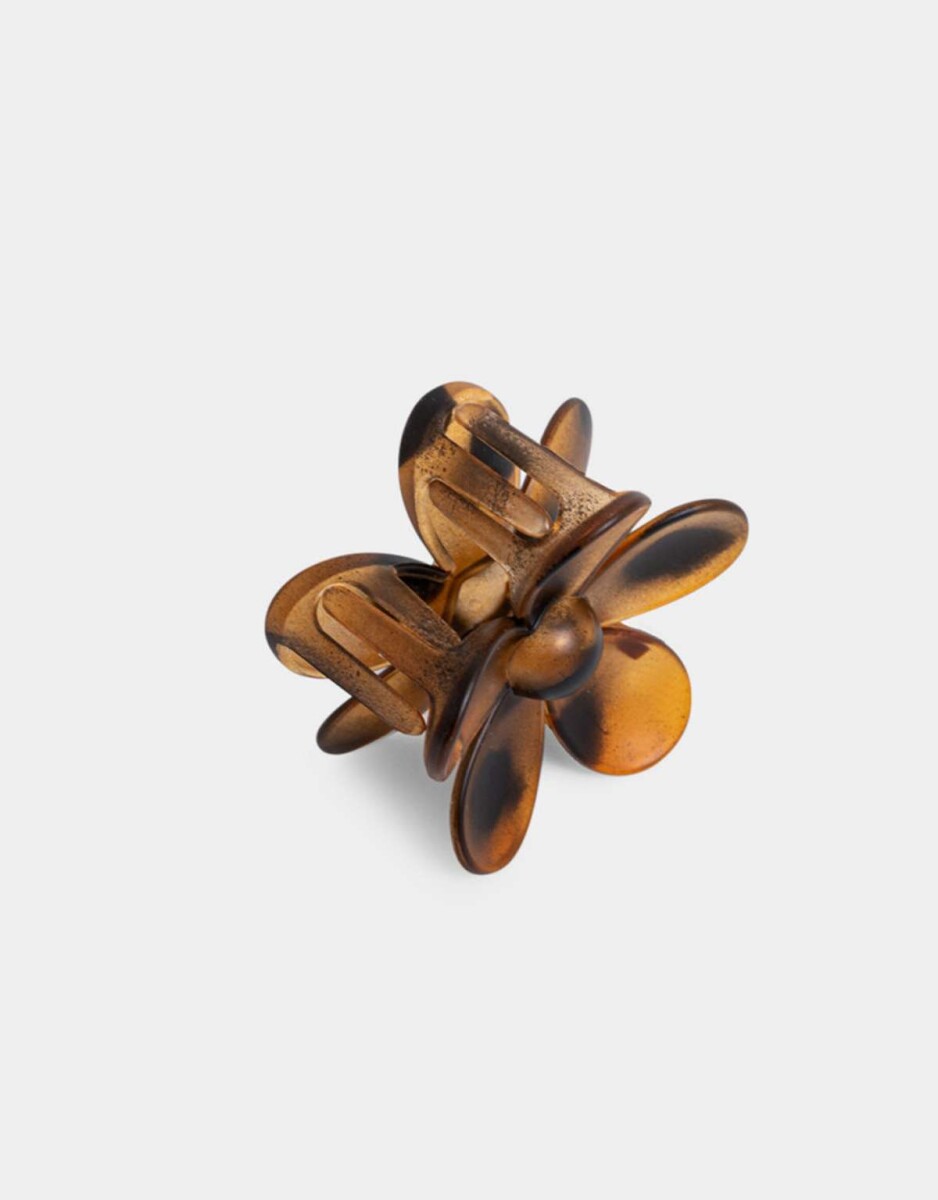 Broche Flor - Marron Carey 