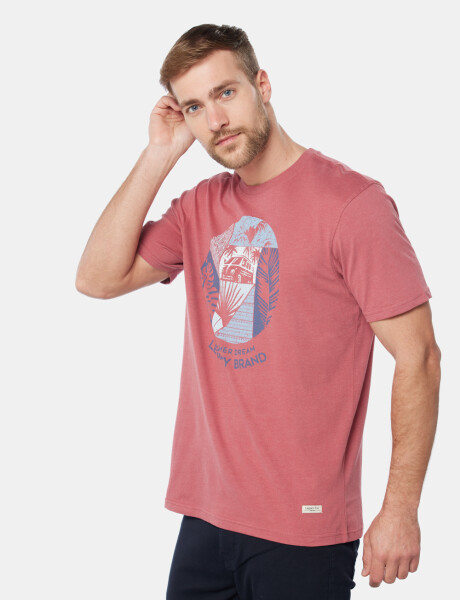 REMERA ESTAMPADA Bordo