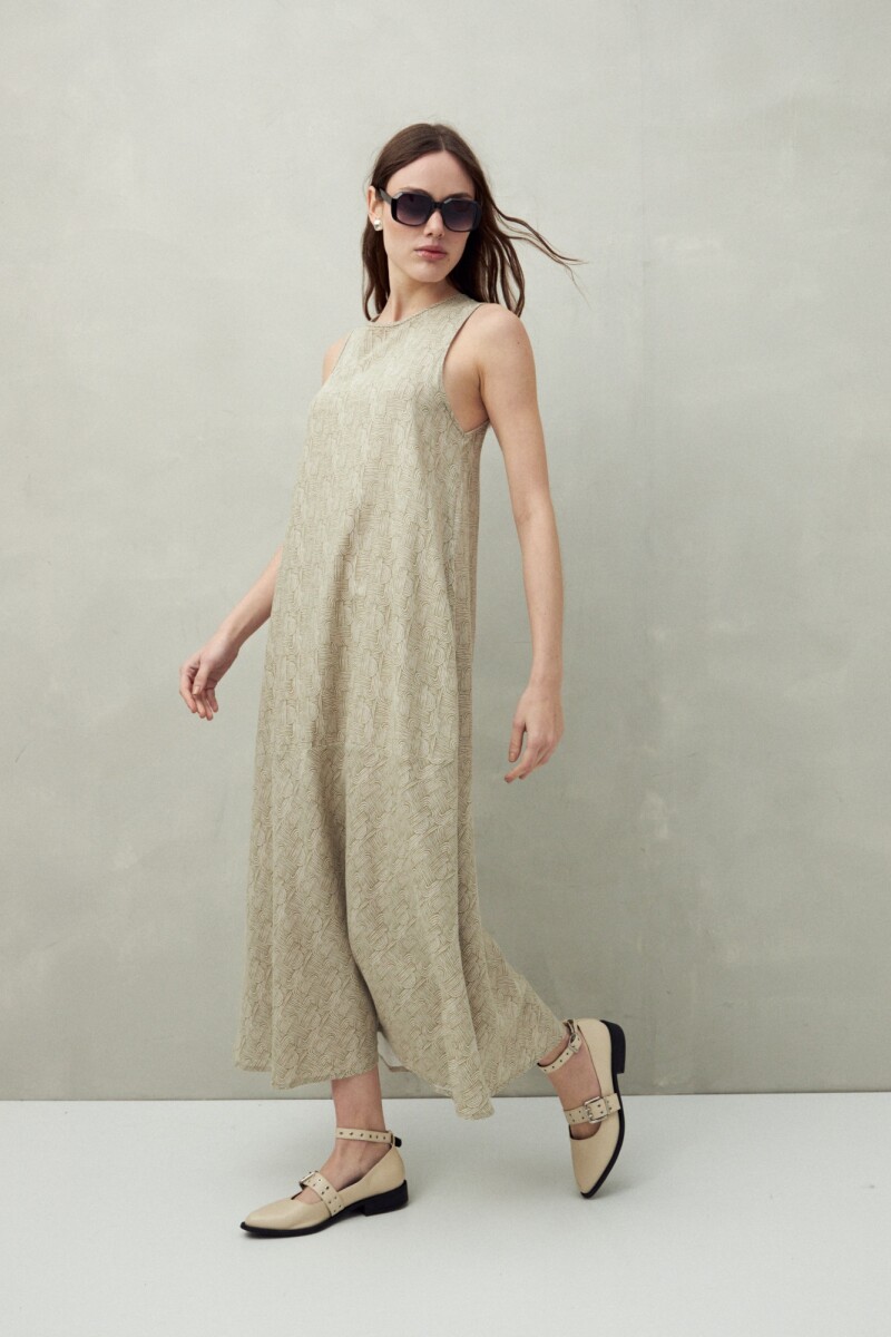 VESTIDO OLIVEIRA Caqui