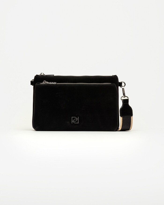 Bandolera Lily en gomato Negro