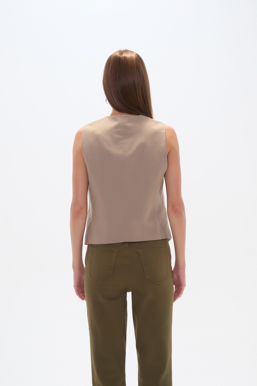 Chaleco Elira Taupe Claro