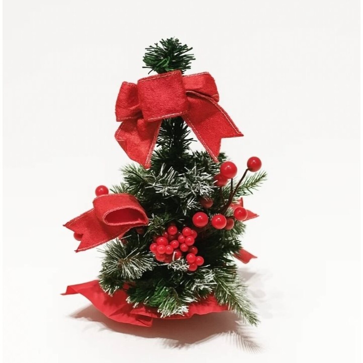 ARBOL NAVIDEÑO DECORADO ROJO 30CM. 