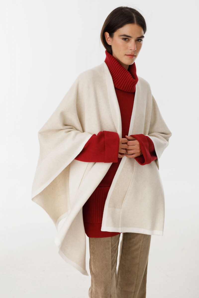 Ruana Line Beige/Crudo